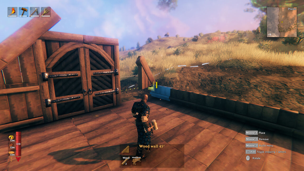 Valheim bow combat, official screenshot