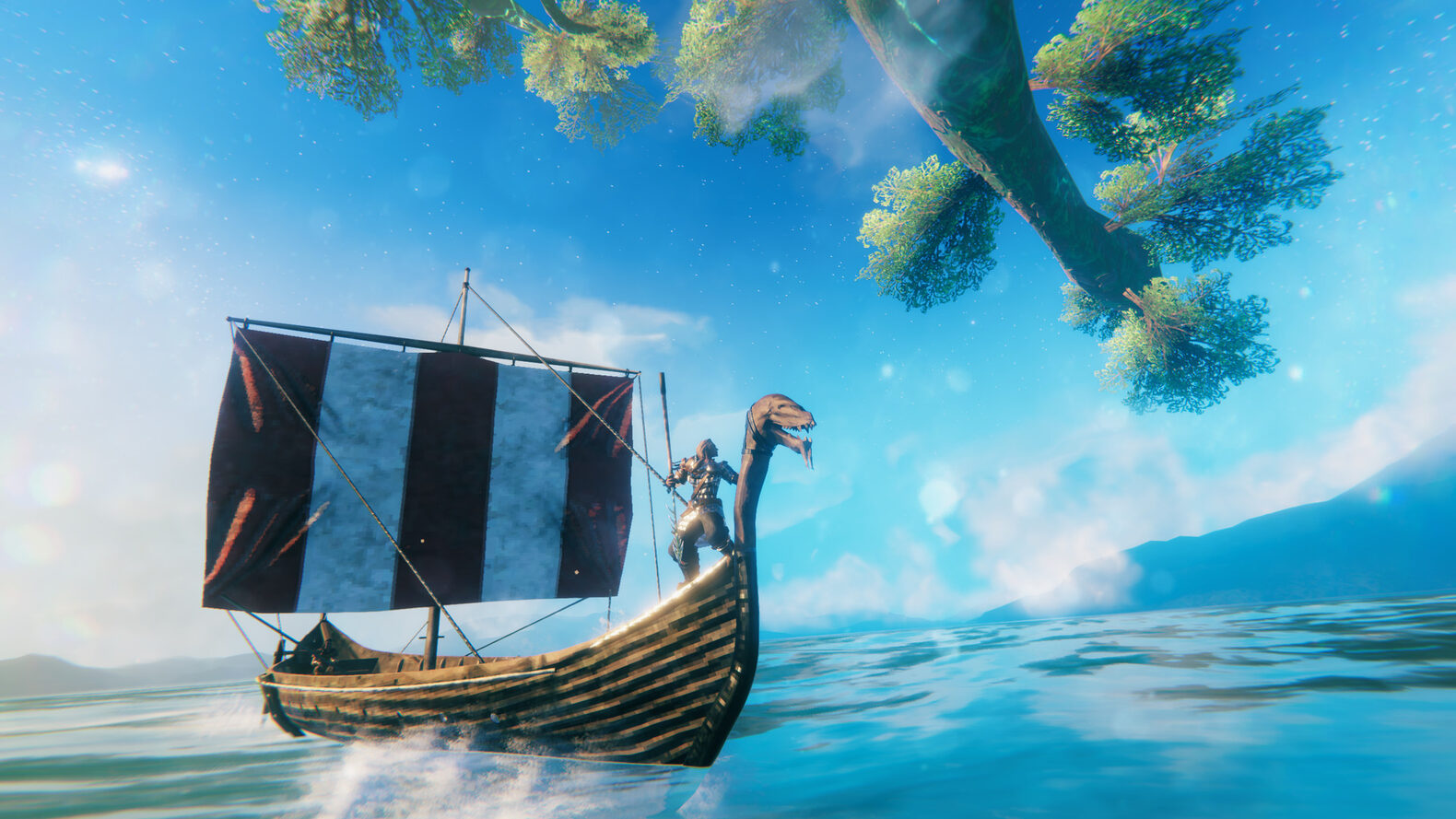 Valheim deep north scenery, official screenshot
